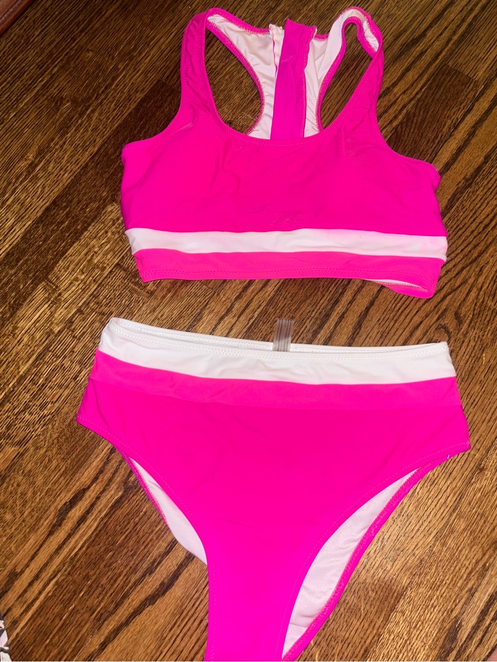 Women's Pink Two-Piece Sport Bikini Set